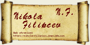 Nikola Filipčev vizit kartica